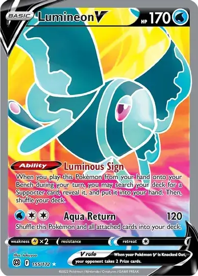 PSA online 9, 2022 POKEMON SWSH FA/LUMINEON V BRILLIANT STARS